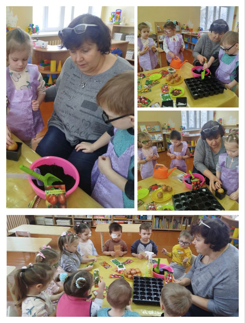 Огород на подоконнике